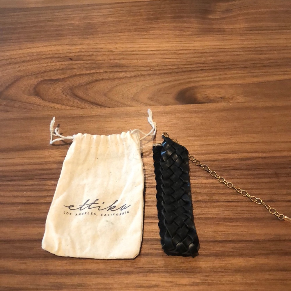 Ettika Los Angeles Leather Choker